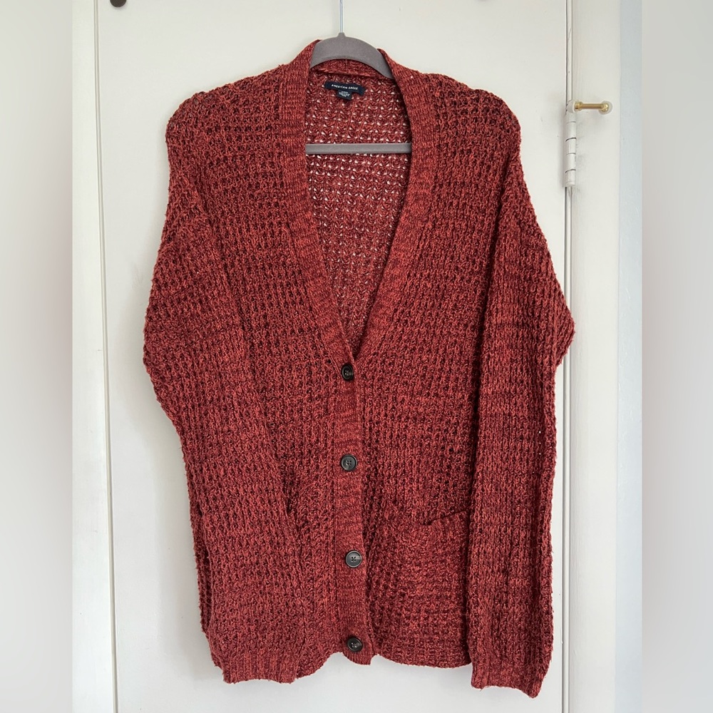 American Eagle - Oversized Button Up Cardigan